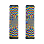 Psychedelic Wave Optical Illusion Handle Covers