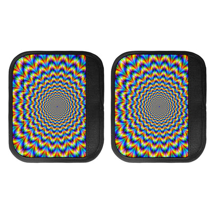 Psychedelic Wave Optical Illusion Handle Covers