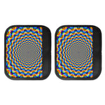 Psychedelic Wave Optical Illusion Handle Covers