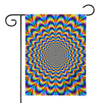 Psychedelic Wave Optical Illusion House Flag