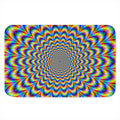 Psychedelic Wave Optical Illusion Indoor Door Mat