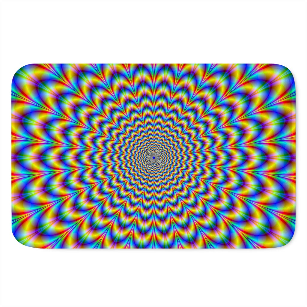 Psychedelic Wave Optical Illusion Indoor Door Mat