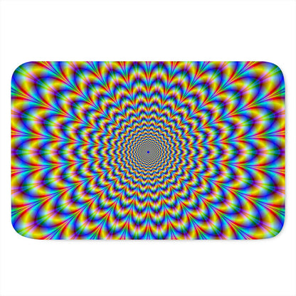 Psychedelic Wave Optical Illusion Indoor Door Mat