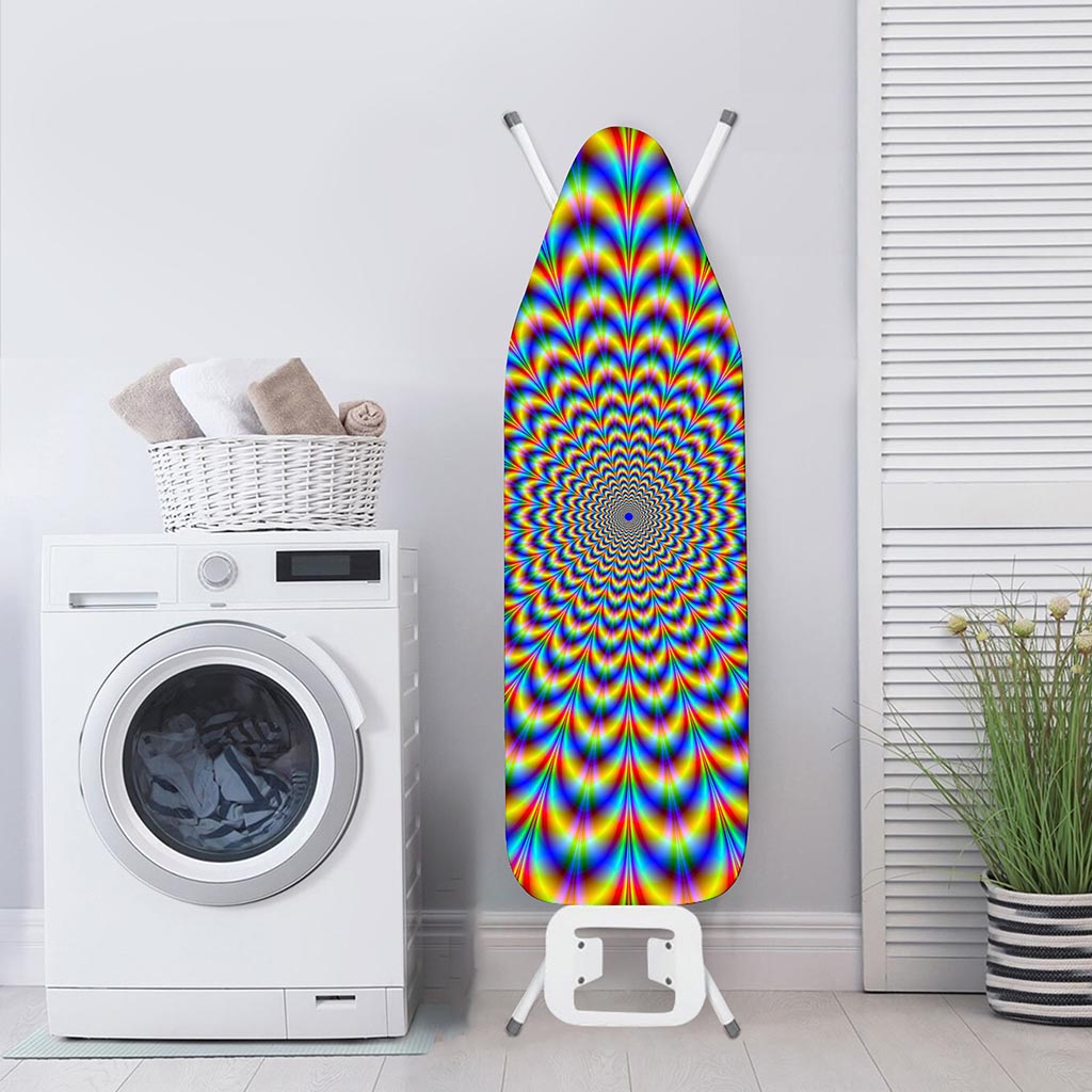 Psychedelic Wave Optical Illusion Ironing Board Cover