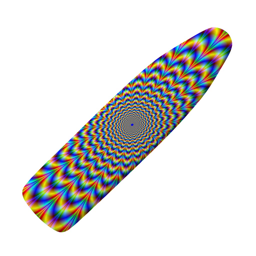 Psychedelic Wave Optical Illusion Ironing Board Cover