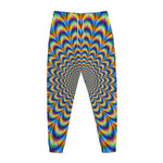 Psychedelic Wave Optical Illusion Jogger Pants