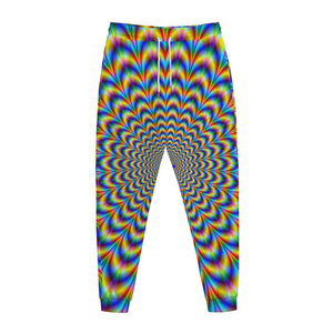 Psychedelic Wave Optical Illusion Jogger Pants