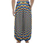 Psychedelic Wave Optical Illusion Lantern Pants
