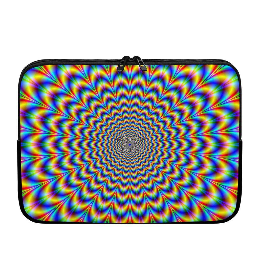 Psychedelic Wave Optical Illusion Laptop Sleeve