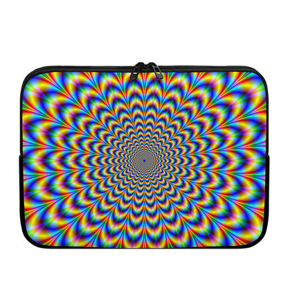 Psychedelic Wave Optical Illusion Laptop Sleeve
