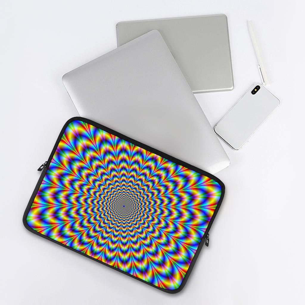 Psychedelic Wave Optical Illusion Laptop Sleeve