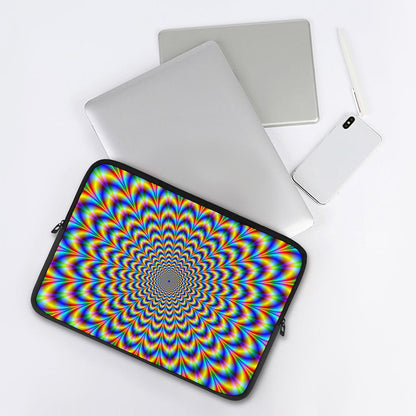 Psychedelic Wave Optical Illusion Laptop Sleeve