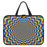 Psychedelic Wave Optical Illusion Laptop Sleeve With Handle