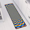 Psychedelic Wave Optical Illusion Long Kitchen Mat
