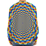 Psychedelic Wave Optical Illusion Long Sleeve Baseball Jersey
