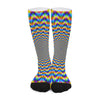 Psychedelic Wave Optical Illusion Long Socks