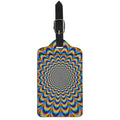Psychedelic Wave Optical Illusion Luggage Tag