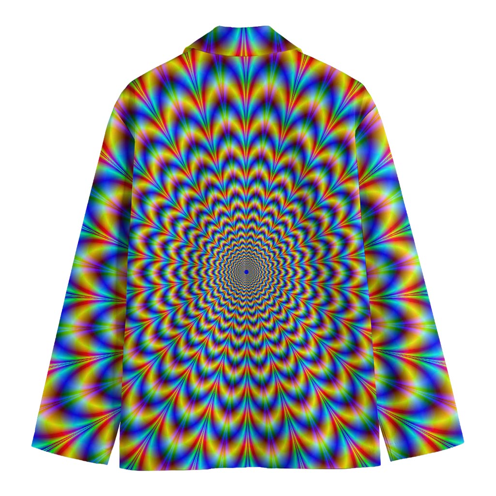 Psychedelic Wave Optical Illusion Men's Blazer