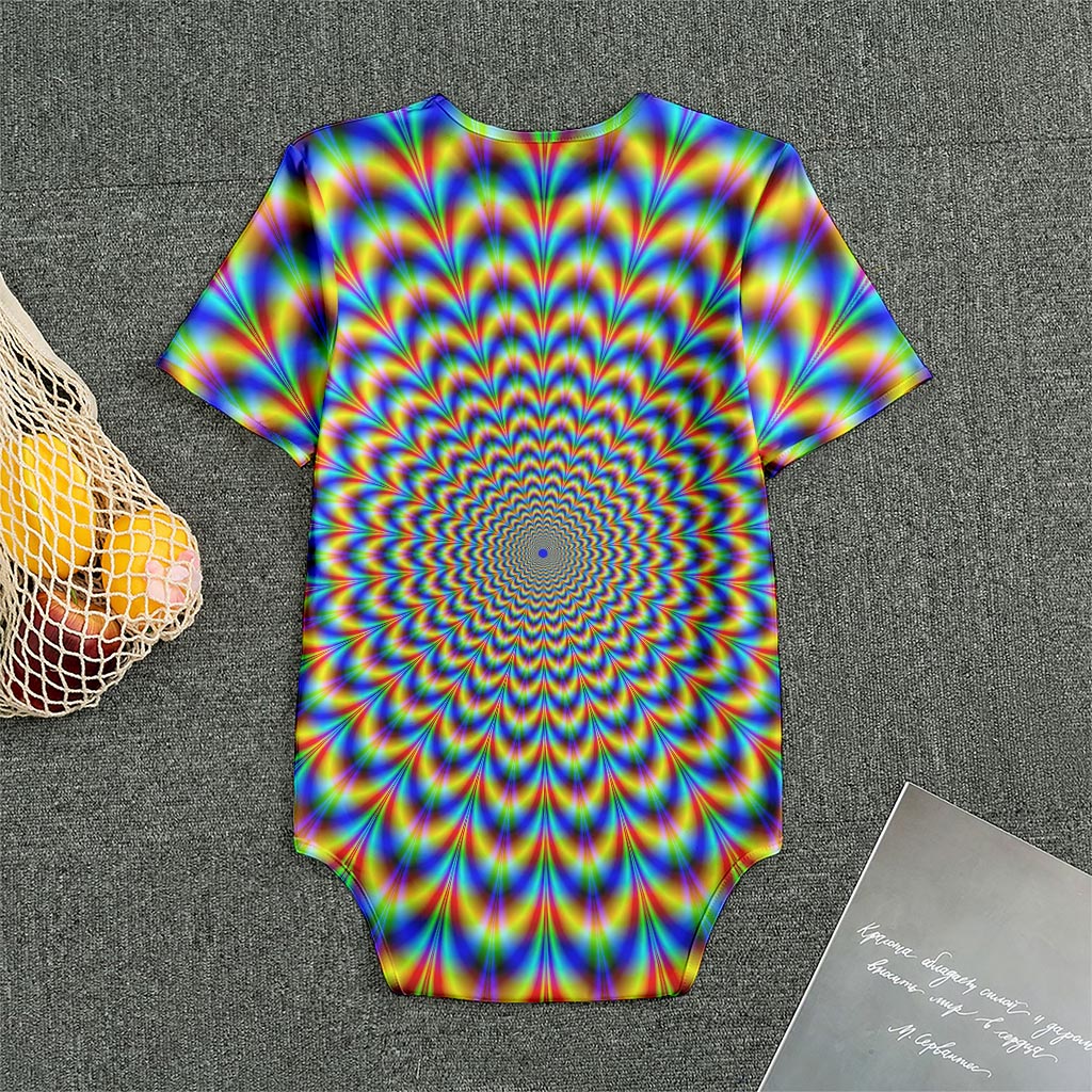 Psychedelic Wave Optical Illusion Men's Bodysuit