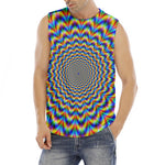Psychedelic Wave Optical Illusion Men's Fitness Tank Top