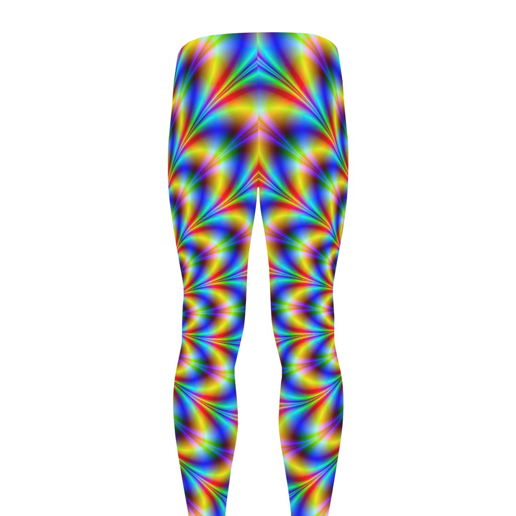 Psychedelic Wave Optical Illusion Men's leggings