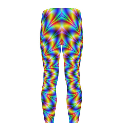 Psychedelic Wave Optical Illusion Men's leggings
