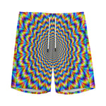 Psychedelic Wave Optical Illusion Men's Sports Shorts