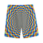 Psychedelic Wave Optical Illusion Men's Sports Shorts