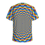 Psychedelic Wave Optical Illusion Men's Sports T-Shirt
