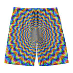 Psychedelic Wave Optical Illusion Men's Swim Trunks
