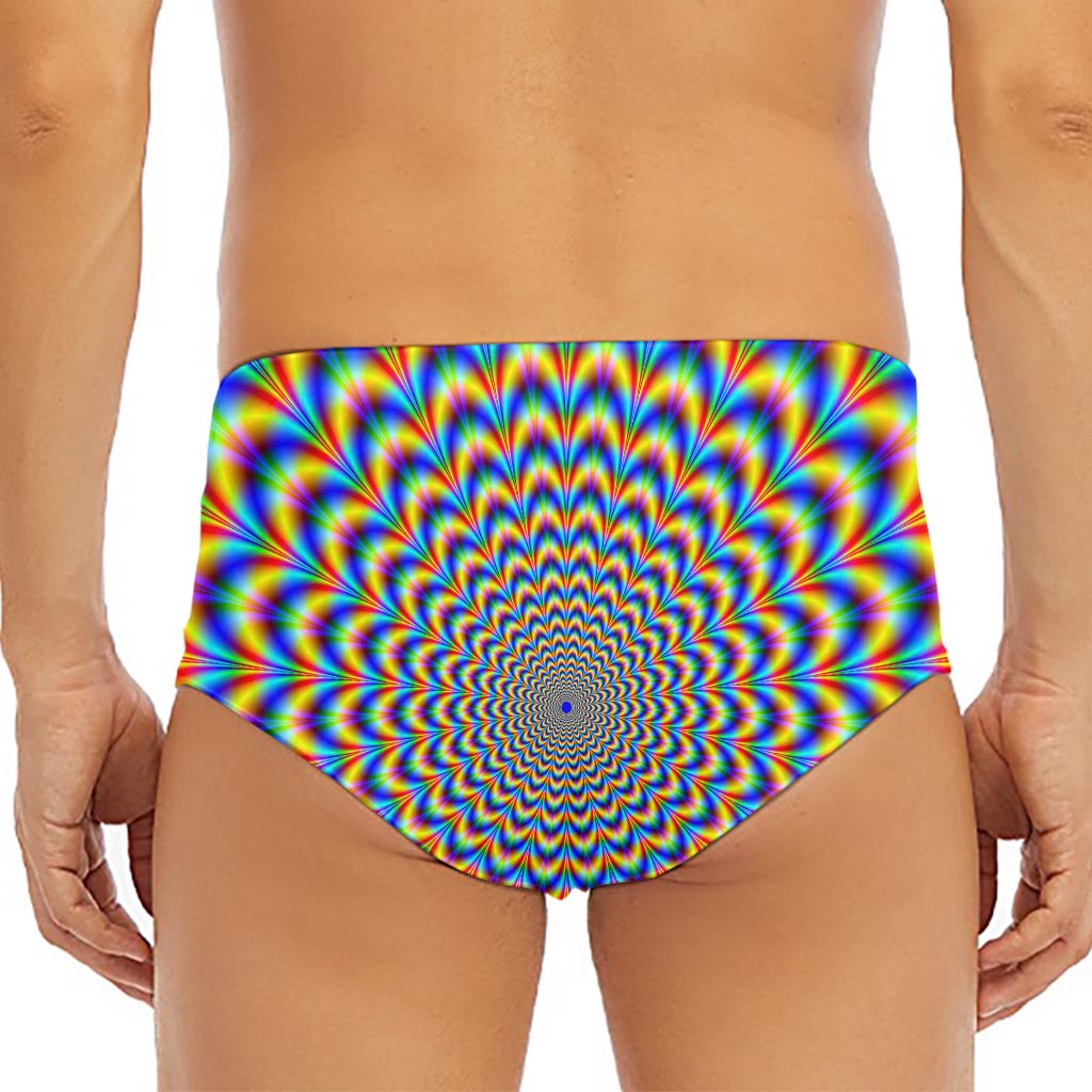Psychedelic Wave Optical Illusion Men's Triangle Swim Briefs