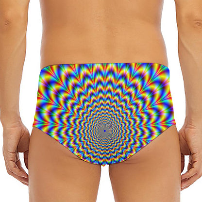 Psychedelic Wave Optical Illusion Men's Triangle Swim Briefs