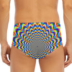 Psychedelic Wave Optical Illusion Men's Triangle Swim Briefs