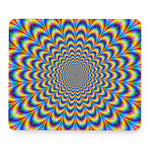 Psychedelic Wave Optical Illusion Mouse Pad