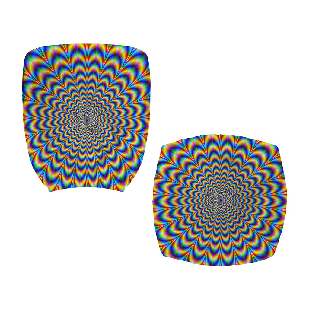 Psychedelic Wave Optical Illusion Office Chair Cover