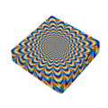 Psychedelic Wave Optical Illusion Outdoor Seat Cushion Cover