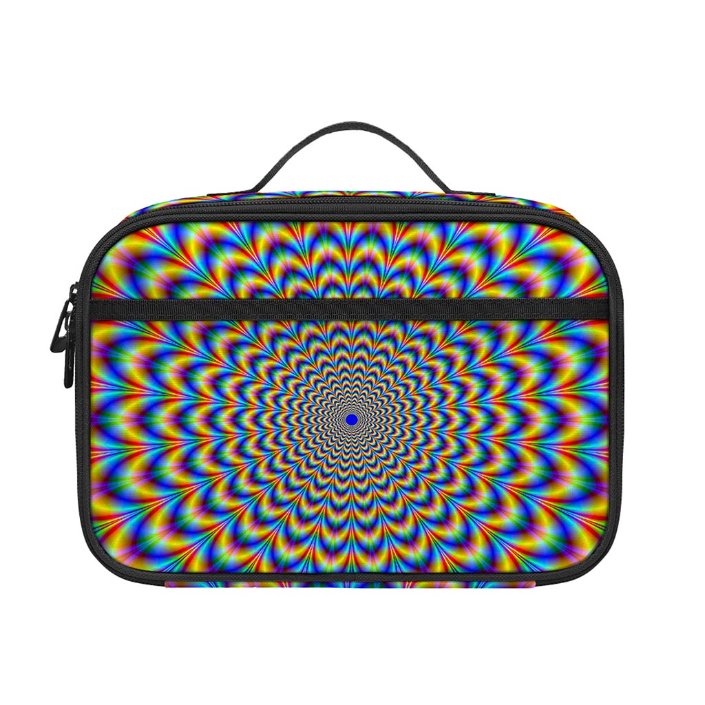 Psychedelic Wave Optical Illusion Portable Lunch Bag
