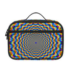 Psychedelic Wave Optical Illusion Portable Lunch Bag