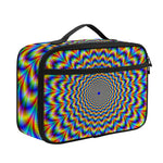 Psychedelic Wave Optical Illusion Portable Lunch Bag