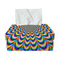 Psychedelic Wave Optical Illusion Rectangle Tissue Box Cover