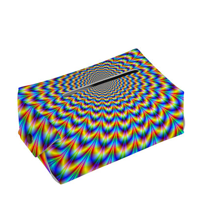 Psychedelic Wave Optical Illusion Rectangle Tissue Box Cover