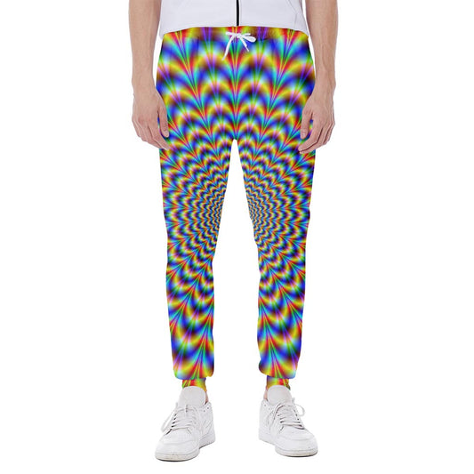 Psychedelic Wave Optical Illusion Scuba Joggers