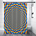 Psychedelic Wave Optical Illusion Shower Curtain