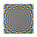Psychedelic Wave Optical Illusion Silk Bandana