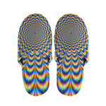 Psychedelic Wave Optical Illusion Slippers