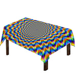 Psychedelic Wave Optical Illusion Tablecloth