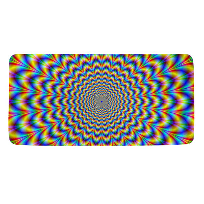 Psychedelic Wave Optical Illusion Towel