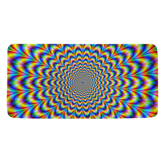 Psychedelic Wave Optical Illusion Towel