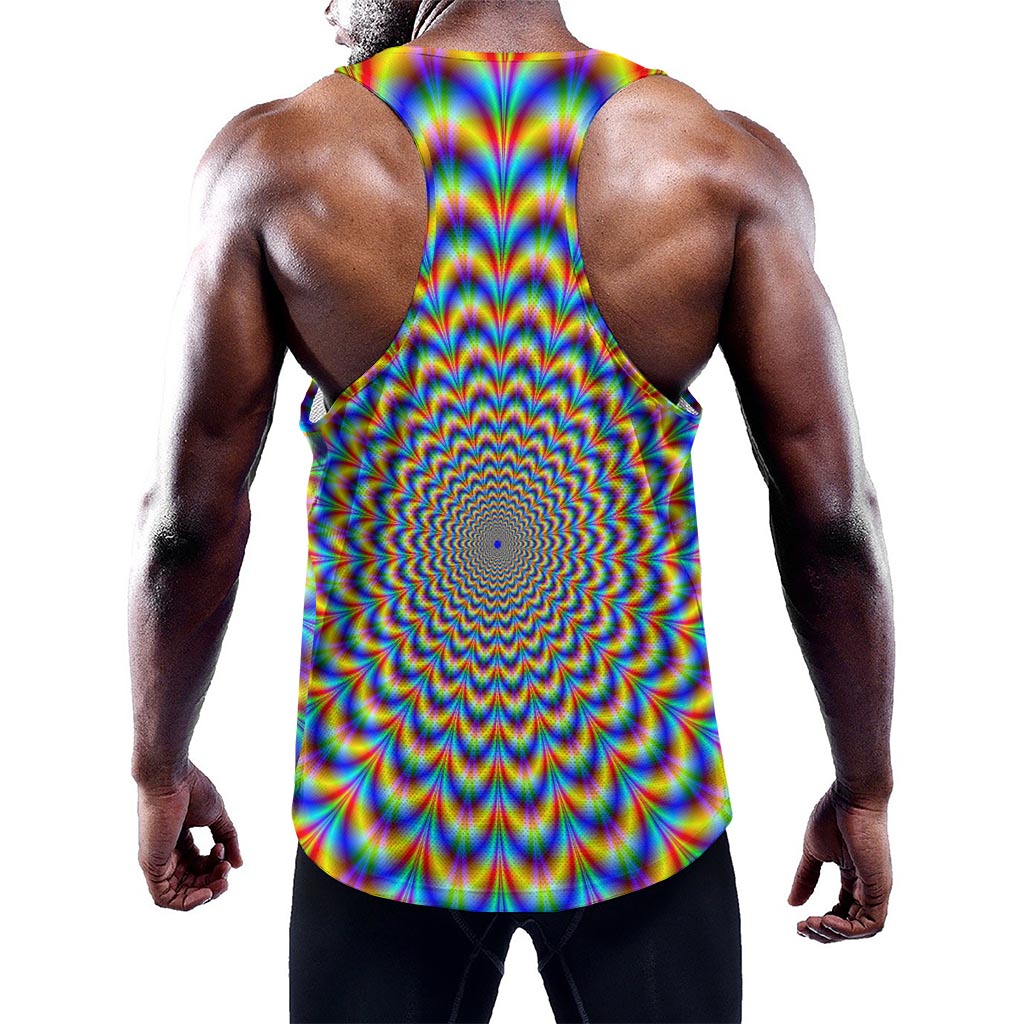 Psychedelic Wave Optical Illusion Training Tank Top