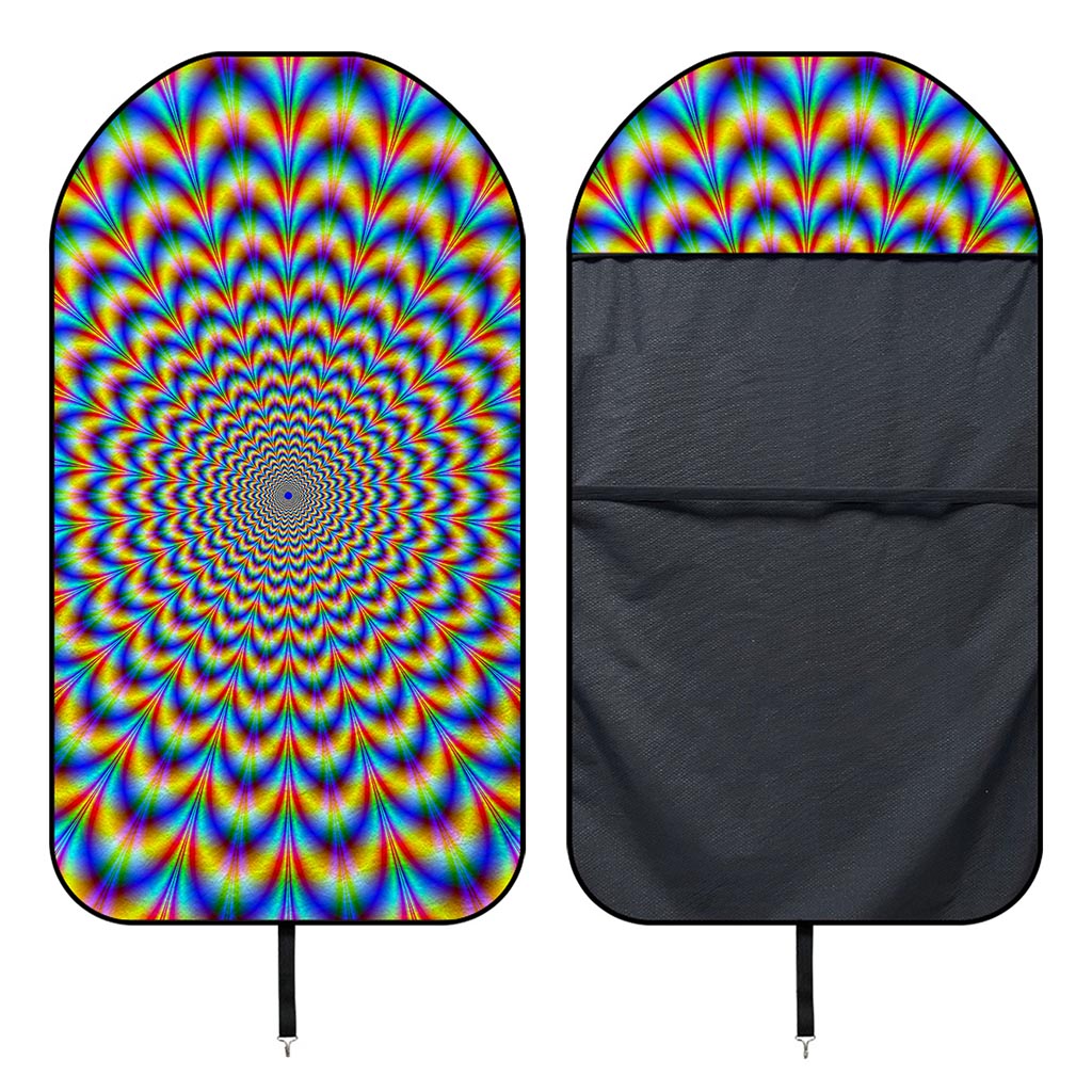 Psychedelic Wave Optical Illusion Waterproof Car Seat Cover